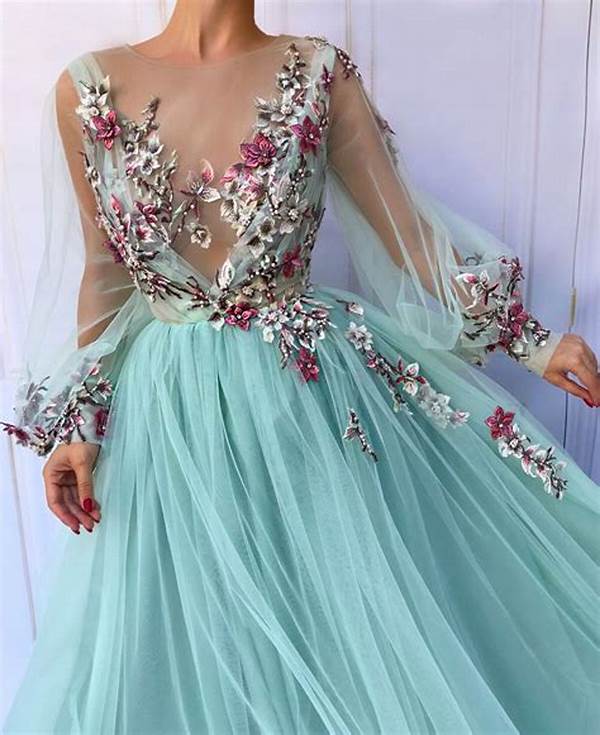 Elegant Flower Designs For Prom