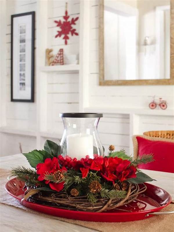 Handmade Holiday Floral Centerpieces