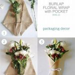 Natural Fabric Wrapping For Flowers