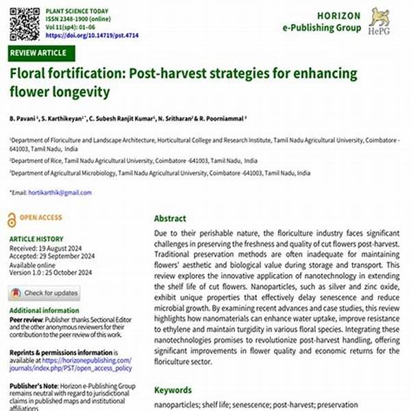 Flower Longevity Enhancement Strategies