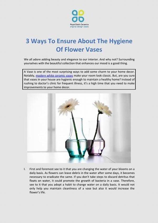 Flower Vase Hygiene Techniques