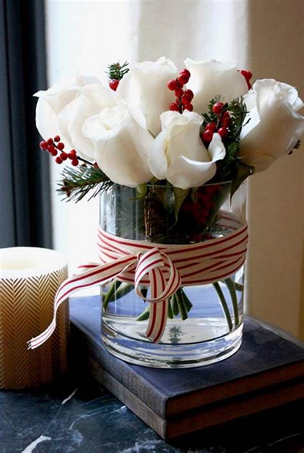 Simple Diy Flower Centerpiece For Christmas