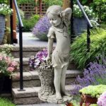 “traditional Wooden Garden Figurine Craftsmanship”