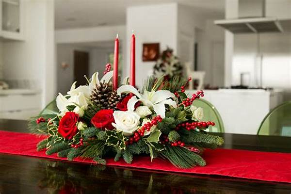 Modern Christmas Flower Centerpiece Designs