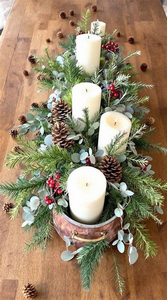 Rustic Holiday Floral Centerpiece Designs