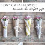 Upcycled Flower Wrapping Techniques