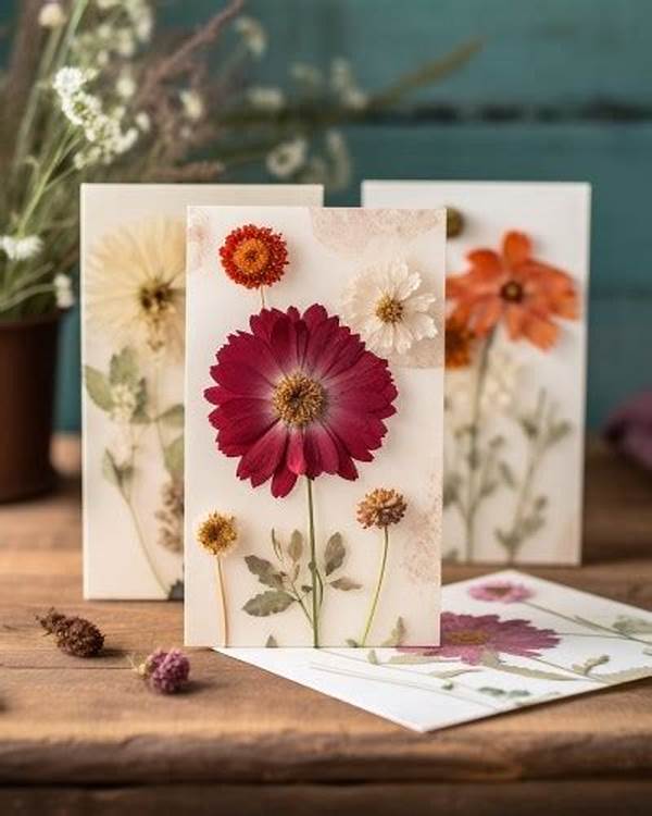 Dried Flower Card Design Ideas