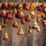 “hanging Roses Upside Down Drying”