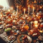Opulent Festive Table Centerpiece
