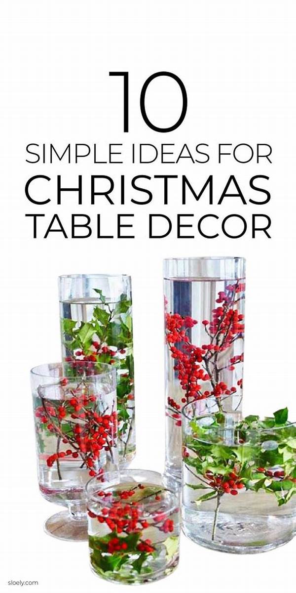 Quick And Easy Christmas Table Floral