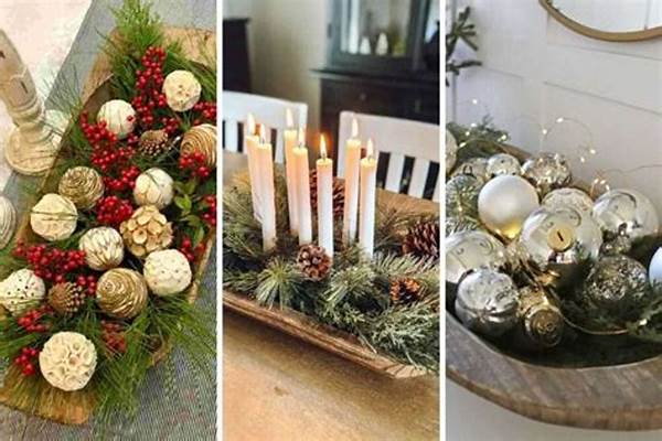 Stylish Seasonal Centerpiece For Christmas