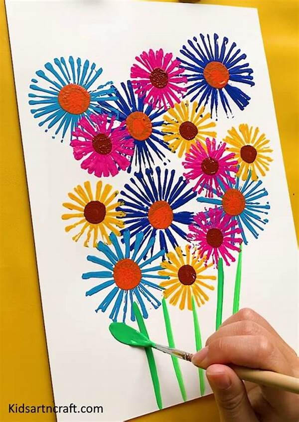 “creating Flower Art With Children”