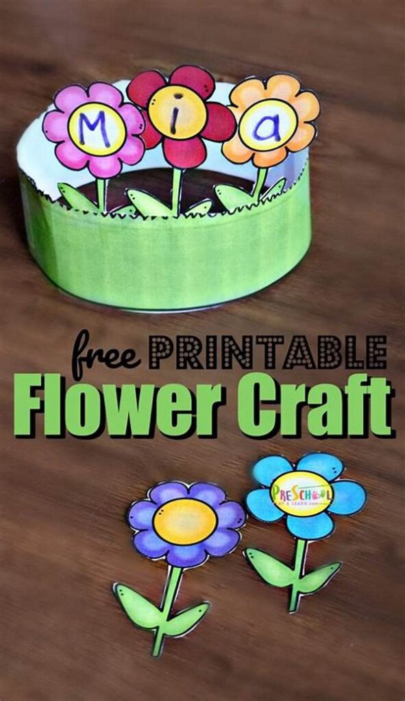 Flower Crafting Activities For Preschool Interaction