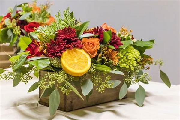 Seasonal Blooms For Thanksgiving Centerpiece