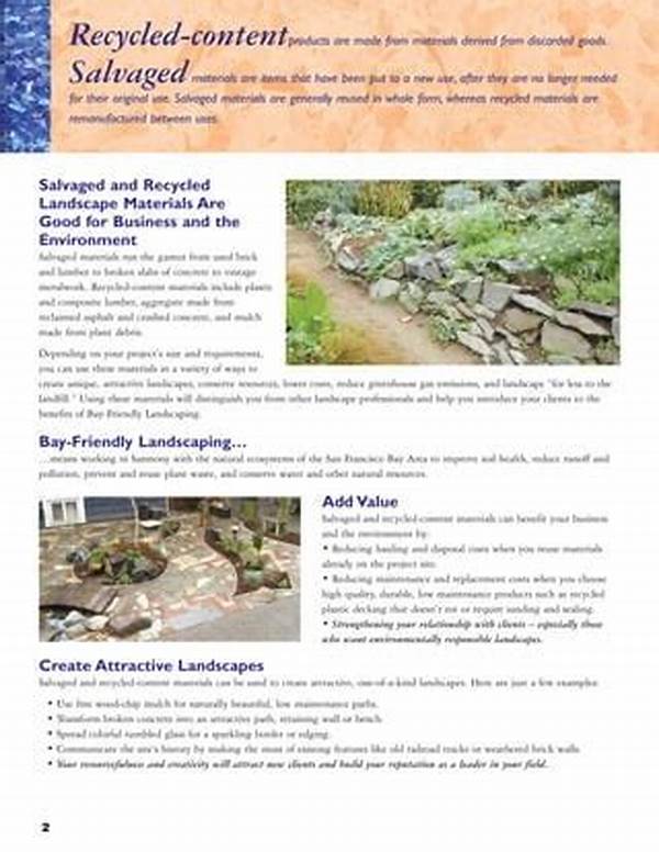 Sustainable Landscaping With Salvaged Goods