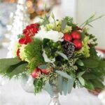 Budget-friendly Holiday Floral Centerpiece