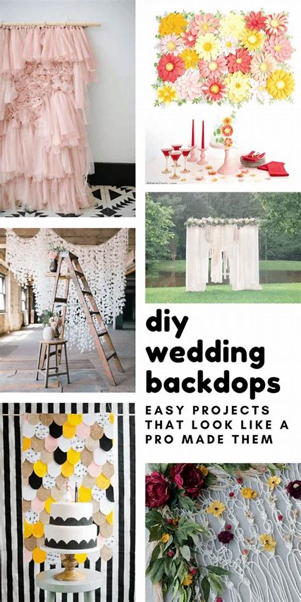 Creative Diy Wedding Backdrops