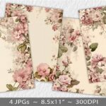 Decorative Crafts With Floral Paper