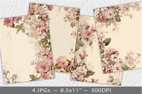 Decorative Crafts With Floral Paper