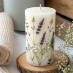 Dried Petal Candle Embellishments