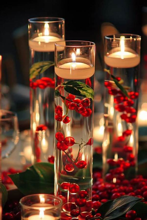 Luxurious Christmas Flower Table Settings