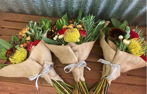 Natural Fiber Packaging For Bouquets