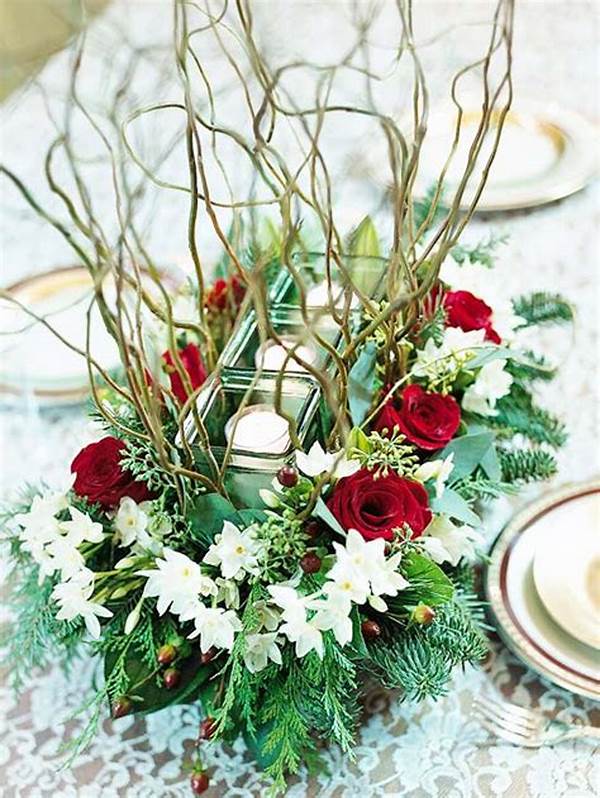 Creative Xmas Flower Centerpiece Making