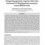 Genomic Data In Taxonomy Research