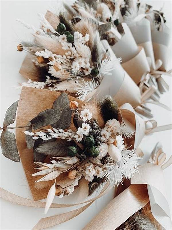 Minimalist Dried Flower Bouquets
