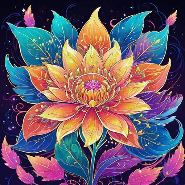 Mystical Black Flower Interpretations