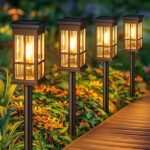 Bamboo Path Lights For Gardens