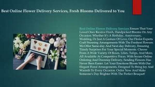 Low-cost Fresh Blooms Delivery Services