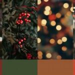 Winter Festive Floral Color Palettes