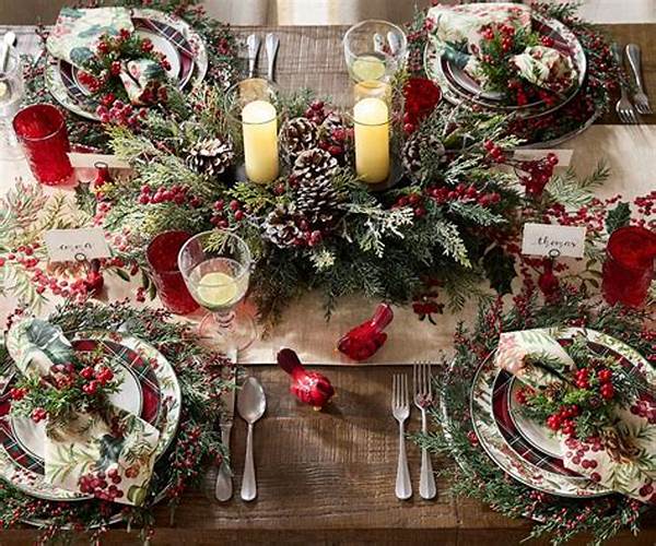 Luxury Winter Holiday Table Decor