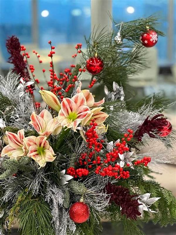 Christmas Flower Arrangement Design Techniques