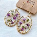 “making Earrings With Dried Petals”