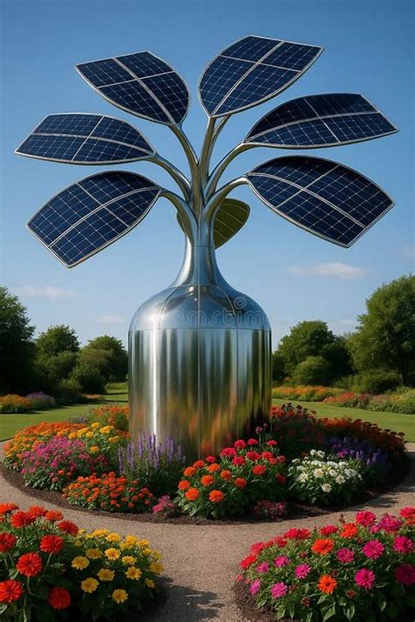 Artistic Solar Energy Flowers