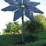 Eco-friendly Solar Flower Installations