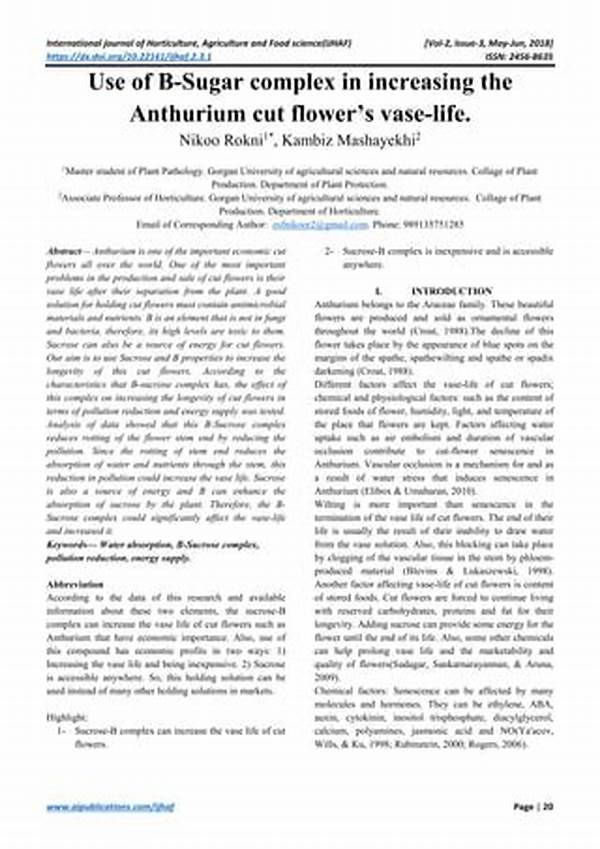 Enhancing Vase Life With Nutrients