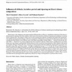 Influence Of Altitude On Bloom Period.