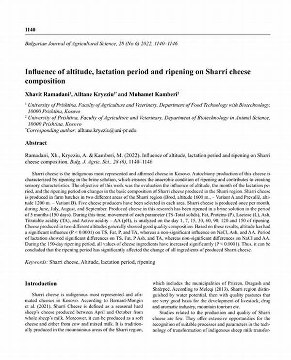 Influence Of Altitude On Bloom Period.